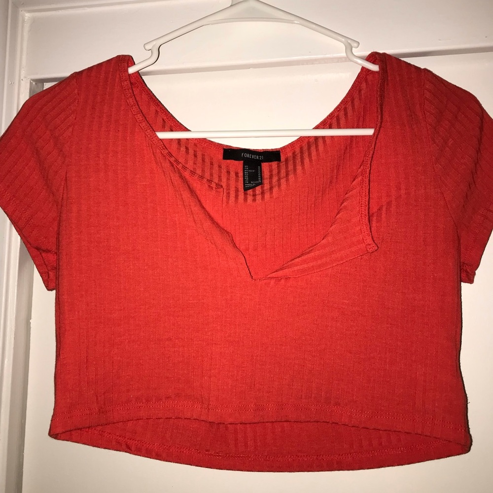 Forever 21 Red Crop Top